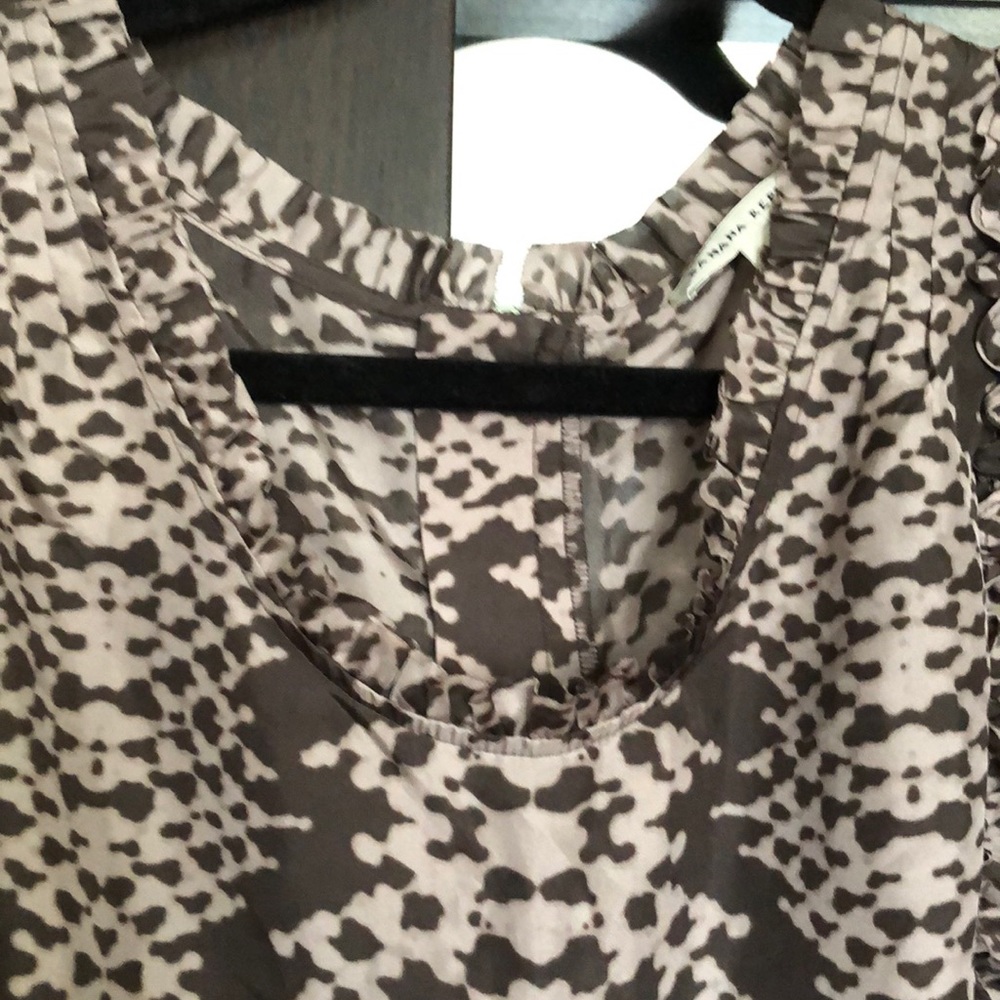 Flutter Sleeve Snake Print Blouse - image 2